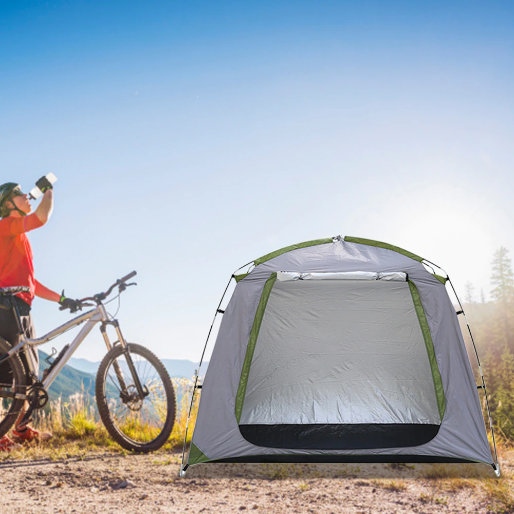 Cheap Goat Tents Outdoor Bicycle Storage Shed Bike Tent Silver Coated Polyester Bike Shelter Space Saving Bicycle Garden Tool Storage Cover Tents 
